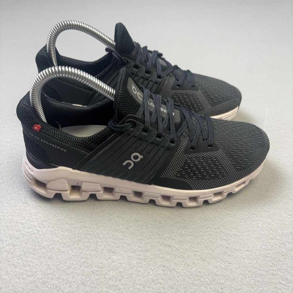 On Cloudswift Shoes Womens Size 6 Black CloudTec Running Sneakers Athletic